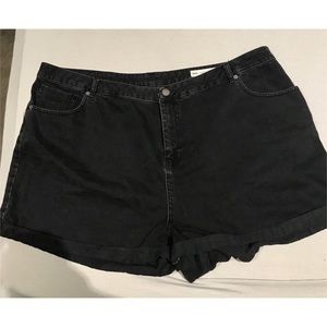 ASOS Curve Black Denim Shorts